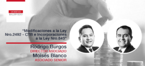 MODIFICACIONES A LA LEY Nro. 2492 – CTB E INCORPORACIONES A LA LEY Nro. 843