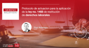 PROTOCOLO DE ACTUACIÓN PARA LA APLICACIÓN DE LA LEY No. 1468 DE RESTITUCIÓN DE DERECHOS LABORALES