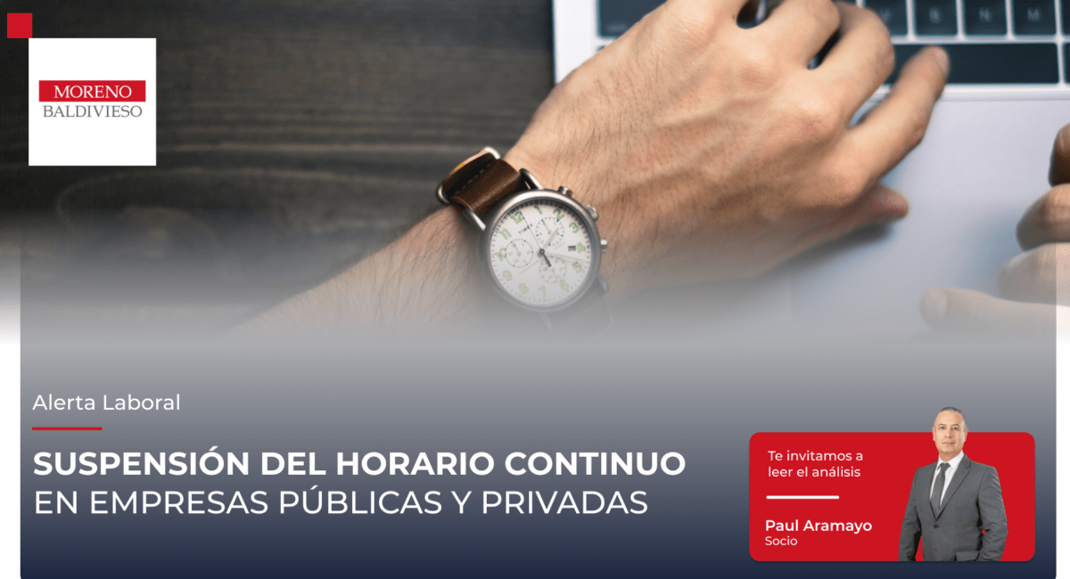 SUSPENSIÓN DEL HORARIO CONTINUO EN EMPRESAS PÚBLICAS Y PRIVADAS